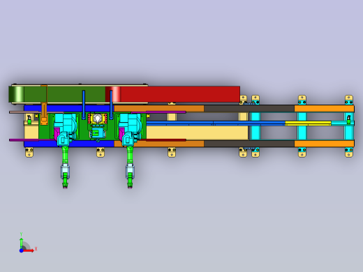 双机器人与行走地轨协同工作设计前视缩略图