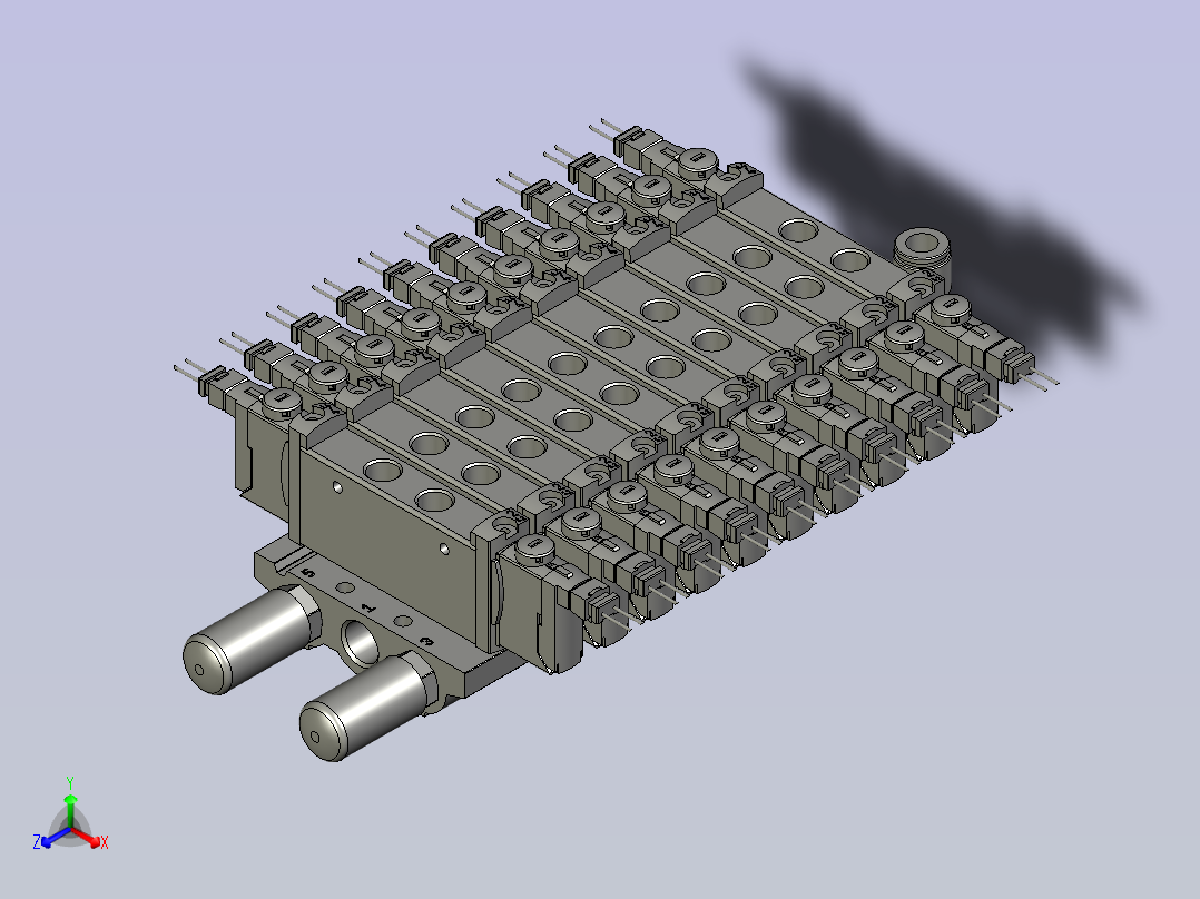 E19472-121-100-X1-FESTO-VABM-L1-14S-G14-10连座主视图
