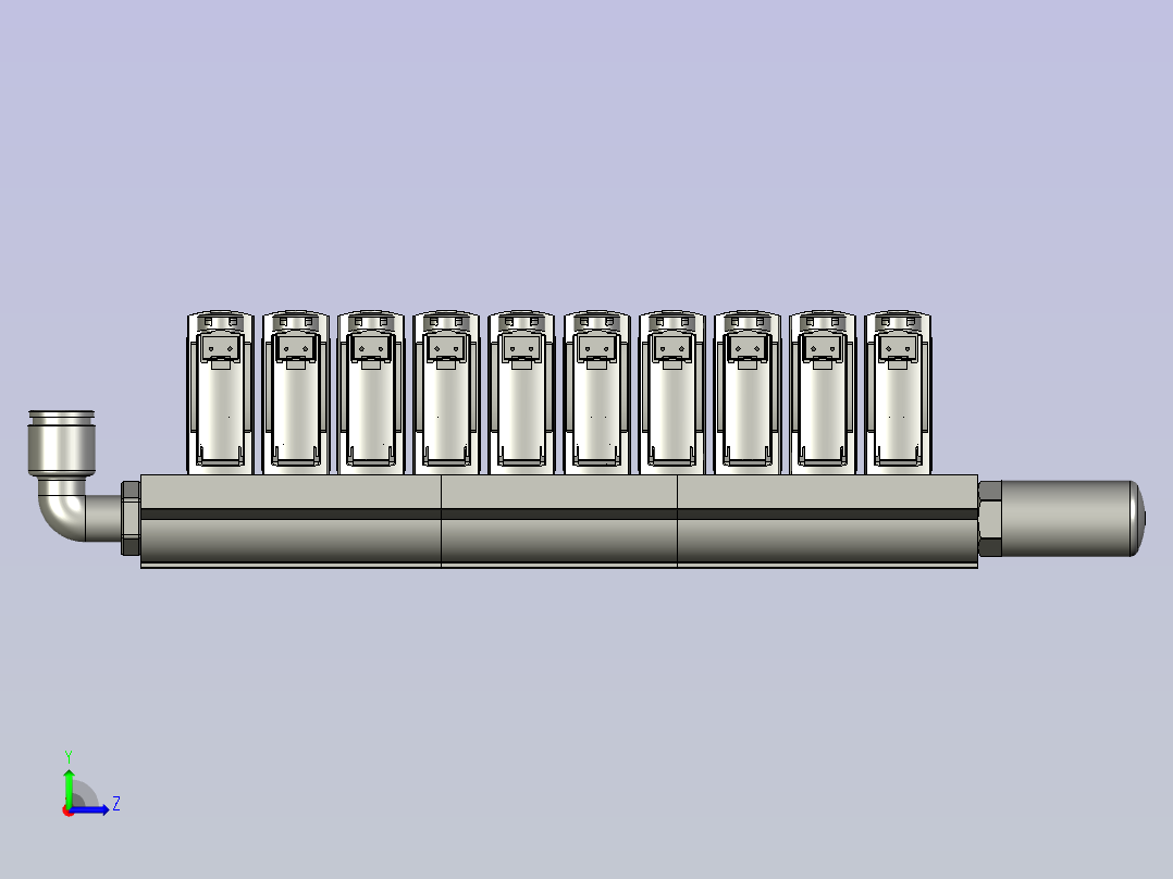 E19472-121-100-X1-FESTO-VABM-L1-14S-G14-10连座左视图