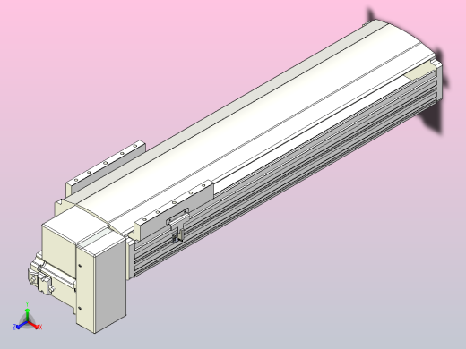 皮带直线轴半封闭可选导轨TPA-HNB-202D-140-L500-RP-Y-P75-N3