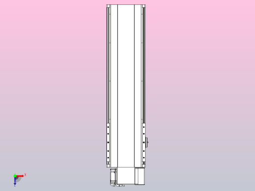 皮带直线轴半封闭可选导轨TPA-HNB-202D-140-L500-RP-Y-P75-N3俯视缩略图