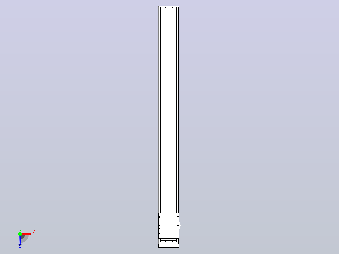 滚珠丝杠直线轴带导轨全封闭TPA-HCR-140D-2010C-L1400-MP-Y-P40-N3俯视图