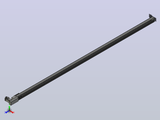 皮带直线轴半封闭可选导轨TPA-HNB-65S-90-L2900-MR-C-P10-N3正等轴测缩略图