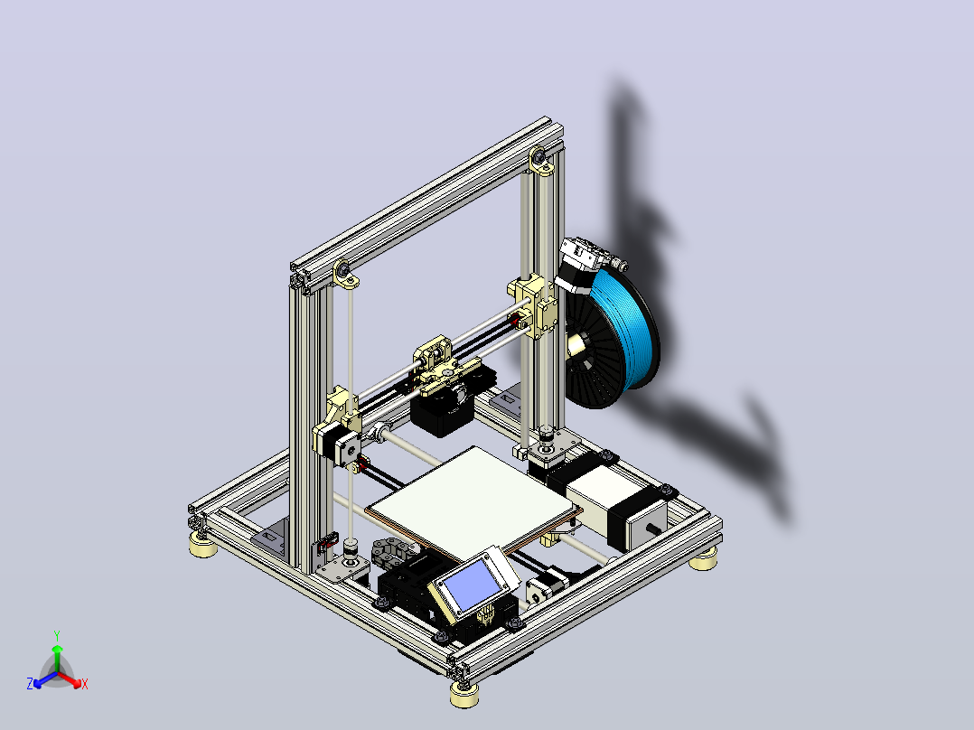 adziaki3D打印机Zlepek2.0.zip.zip正等轴测图