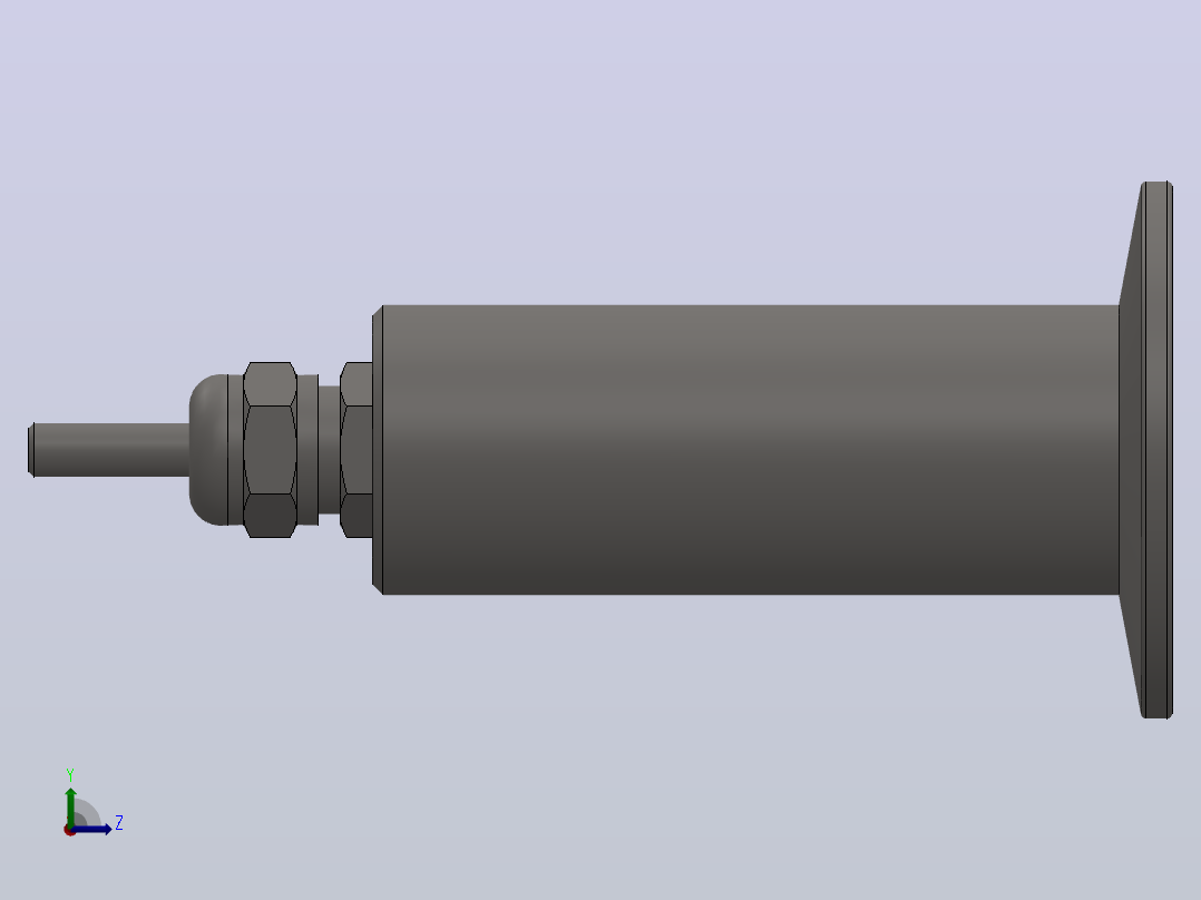 FST800-701卫生平膜型压力变送器[FST800-701(不带散热器)]左视图