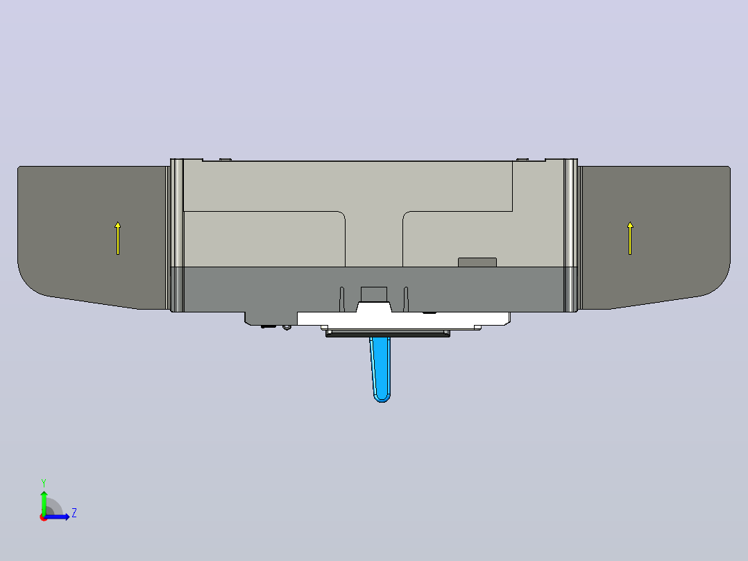 NM5S-1000 4P高级型塑料外壳式断路器三维模型202401左视图