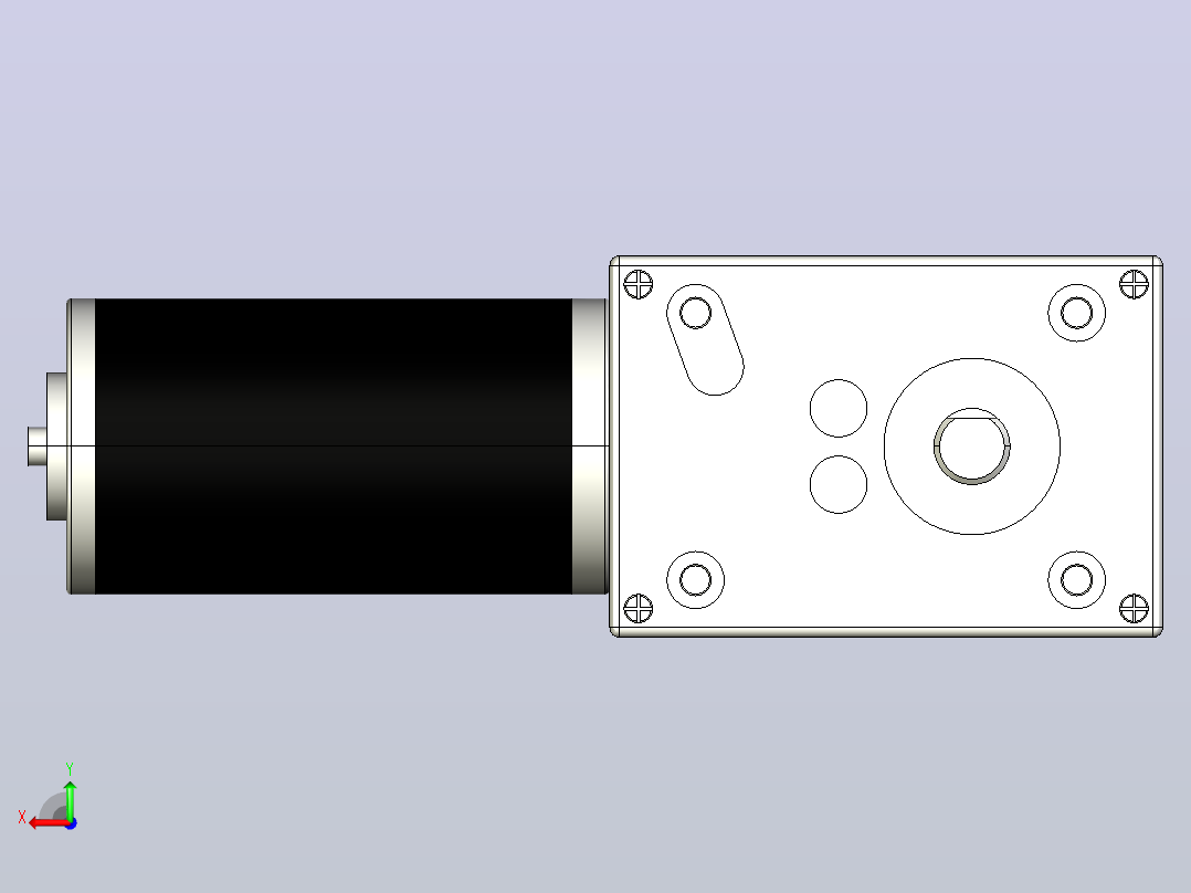 5840-31ZY微型减速电机[5840-31ZY-506K]后视图