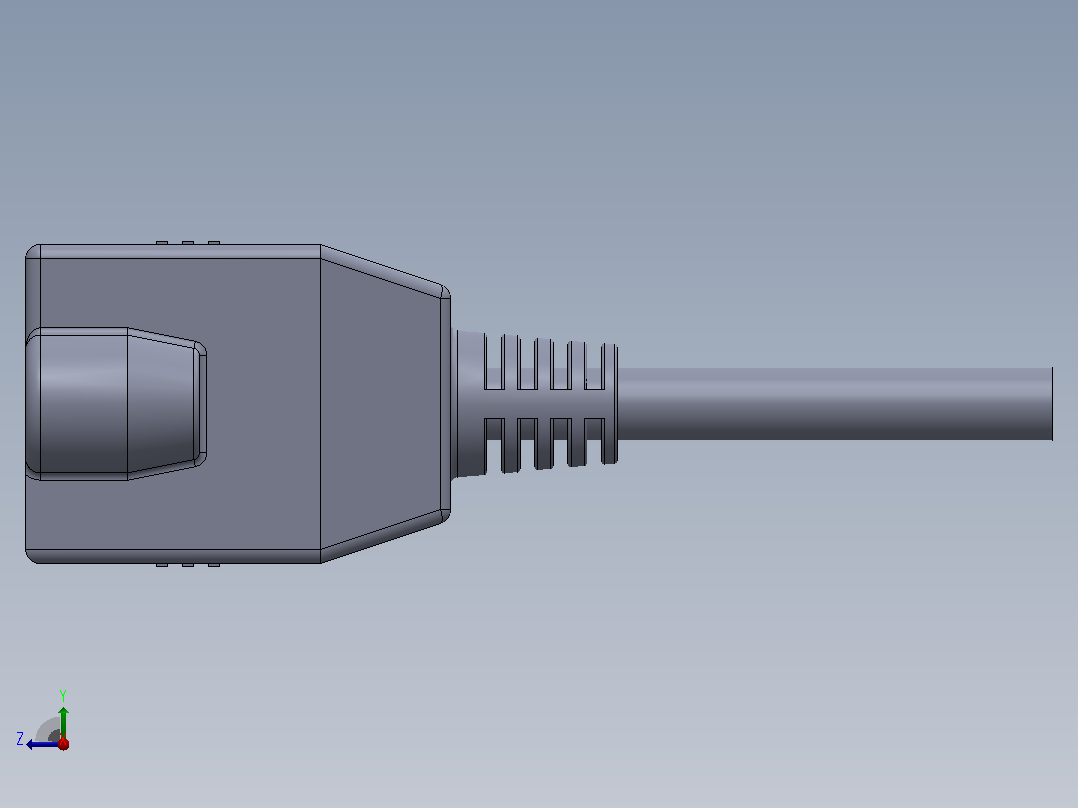 RJ45接口右视图