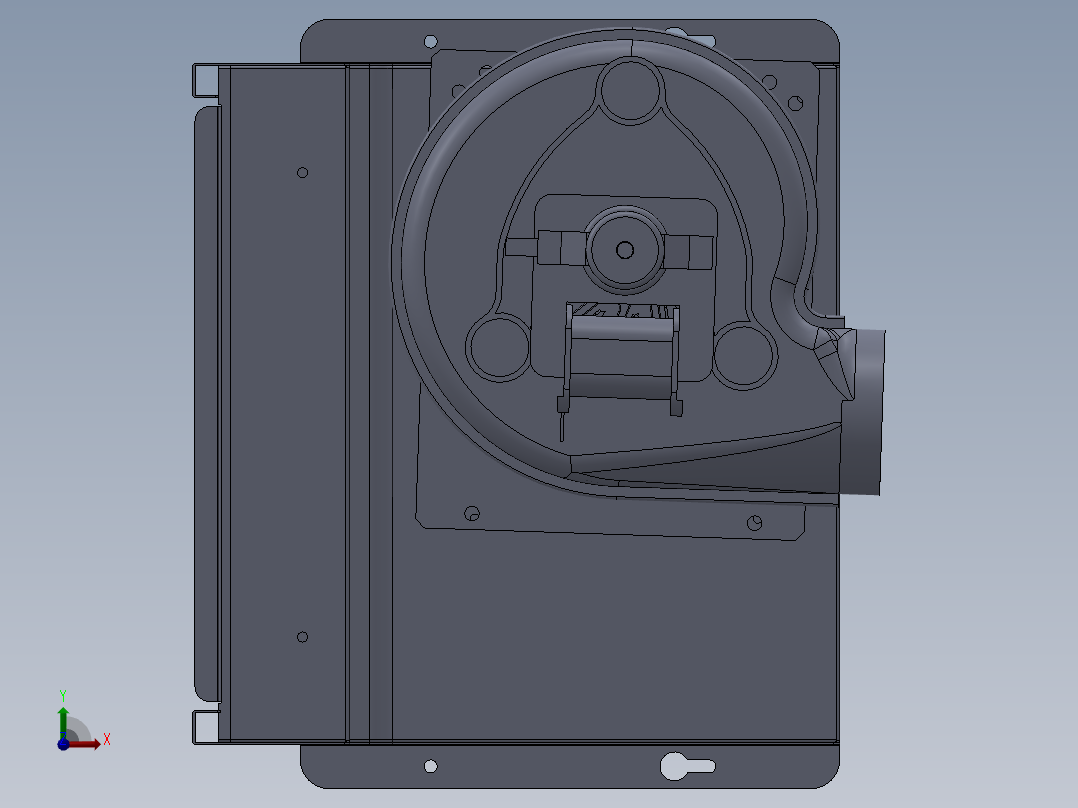集中铆压工装前视图