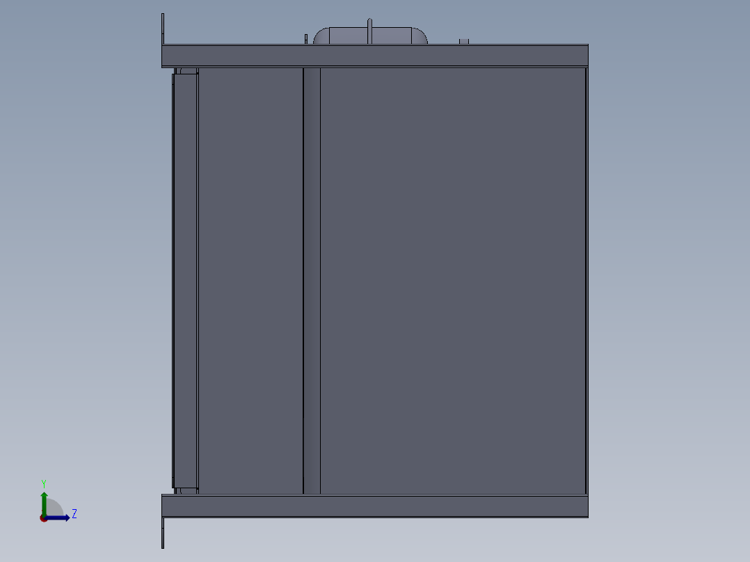 集中铆压工装左视图