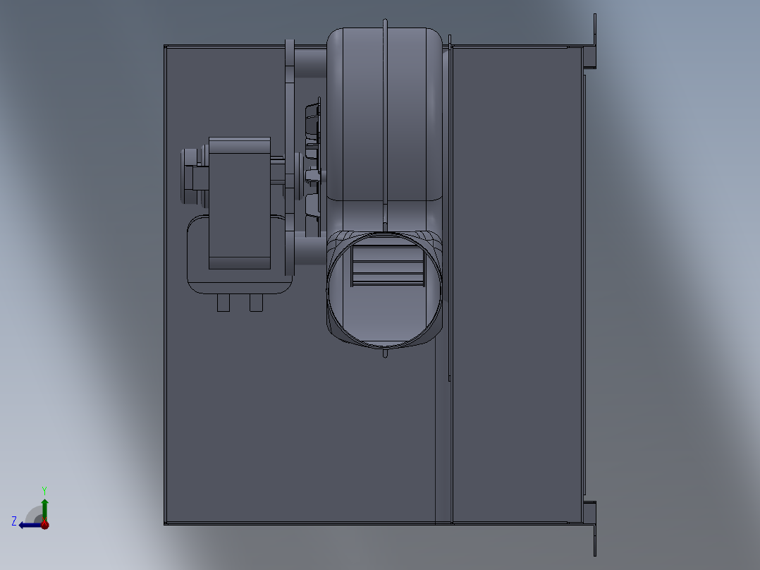 集中铆压工装右视图
