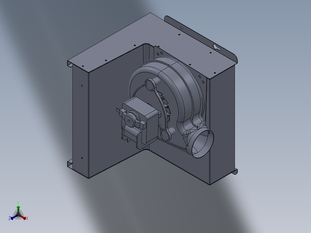 集中铆压工装正等轴测图
