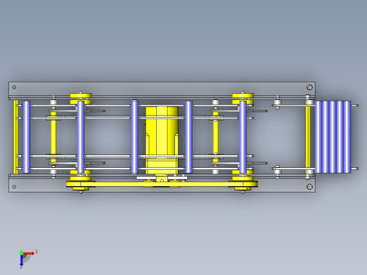 使用了偏心轴的提升转移机构俯视缩略图