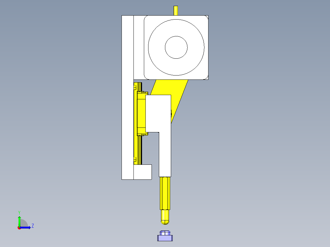 电机式连续上下组件左视图