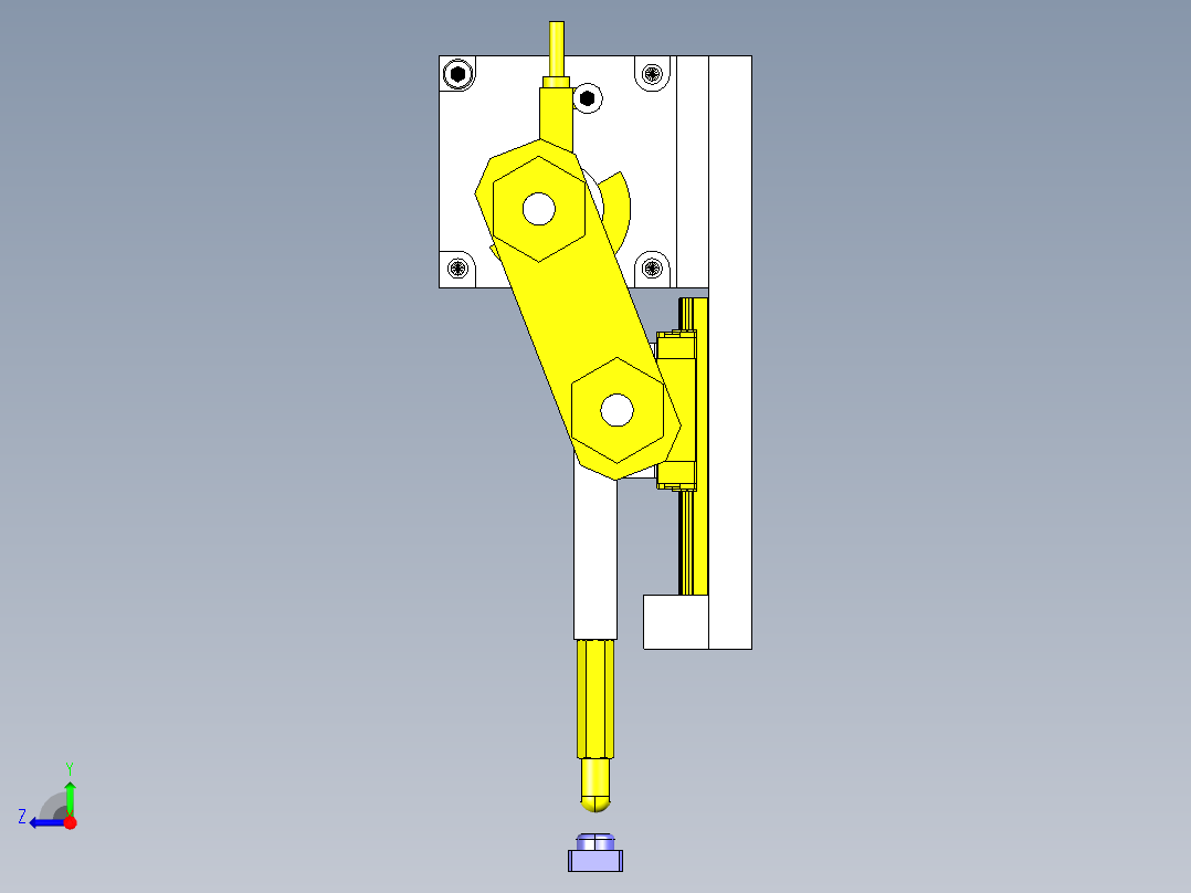 电机式连续上下组件右视图