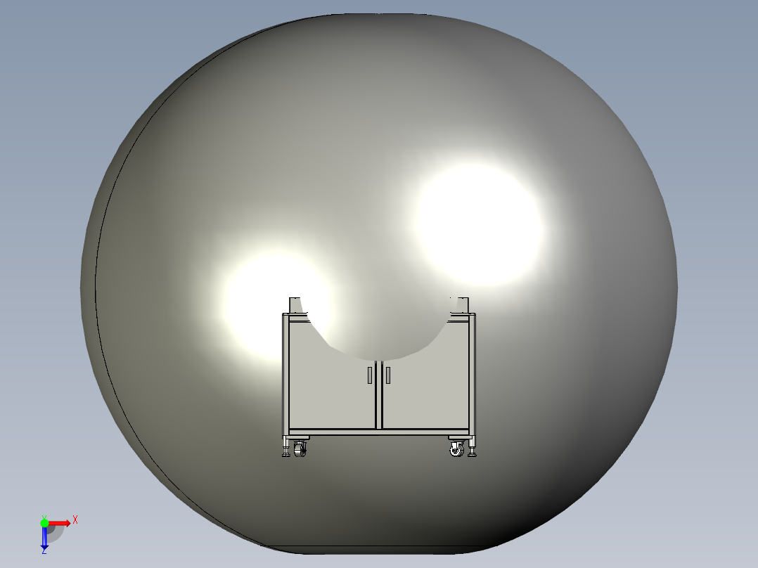 手机自动扫码设备3D图纸 STEP格式俯视图
