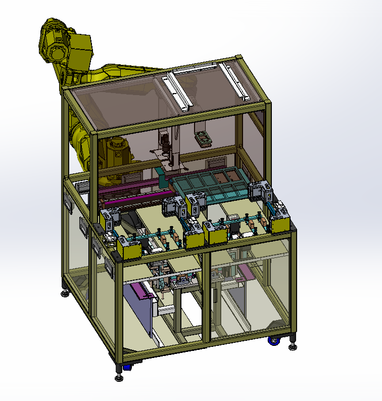 手机自动扫码设备3D图纸 STEP格式