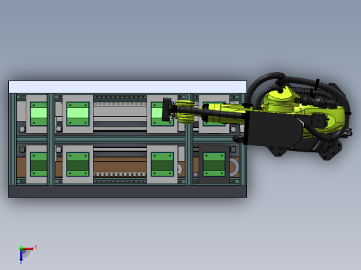 全自动上下料流水线俯视缩略图