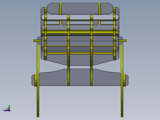 激光切割木制玩具马车模型3D图纸 Solidworks设计 附STEP IGS等右视缩略图