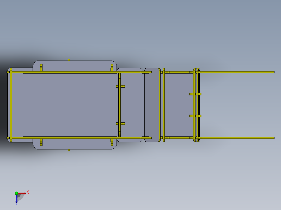 激光切割木制玩具马车模型3D图纸 Solidworks设计 附STEP IGS等俯视图