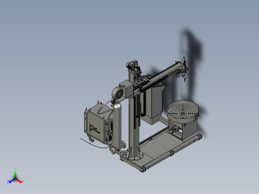 焊接操作机图纸模型机械设计自动化设备3D三维通用文件