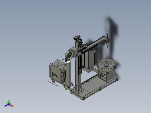焊接操作机图纸模型机械设计自动化设备3D三维通用文件正等轴测缩略图