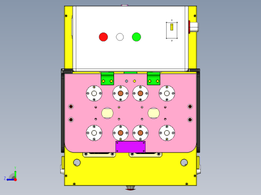 振动器保压机3D模型右视缩略图
