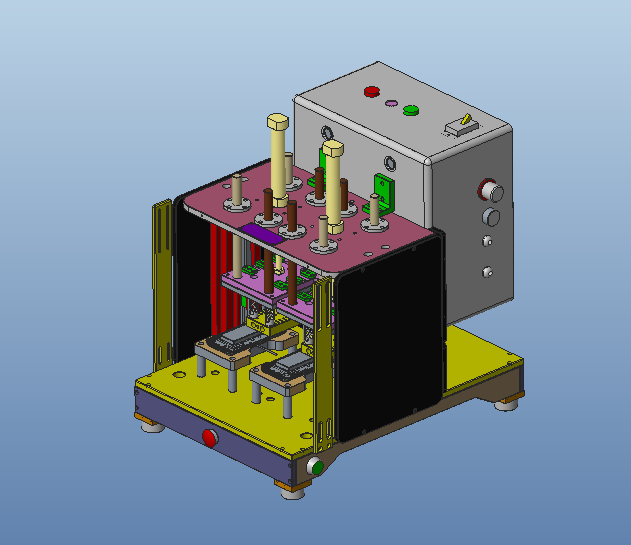 振动器保压机3D模型