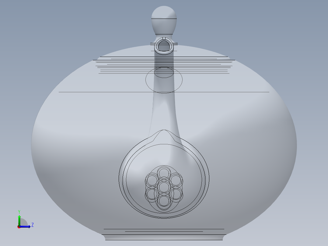 solidworks 茶几左视图