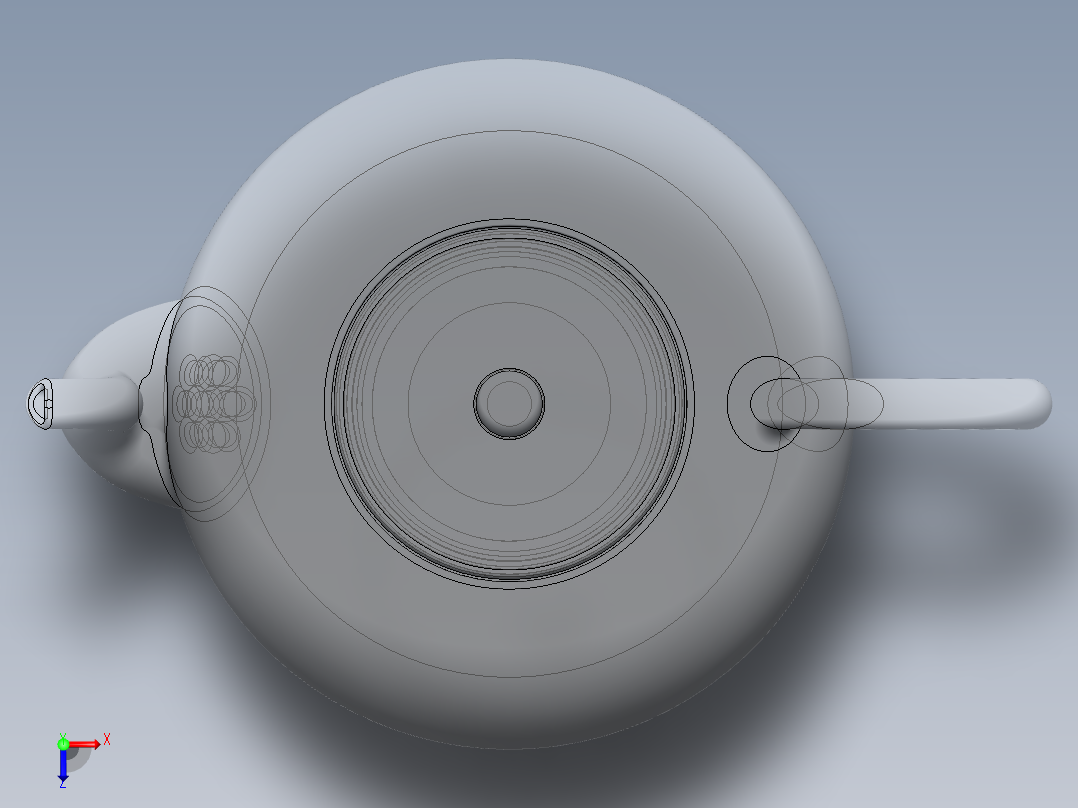 solidworks 茶几俯视图