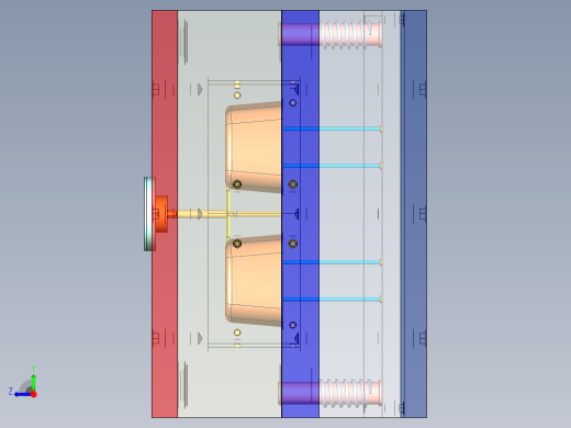 方形饭盒设计图纸右视缩略图