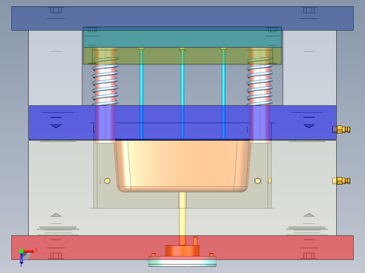 方形饭盒设计图纸俯视缩略图
