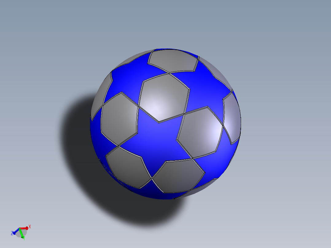 SolidWorks足球模型