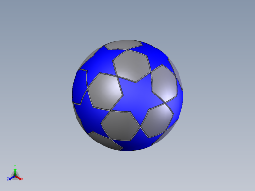 SolidWorks足球模型正等轴测缩略图