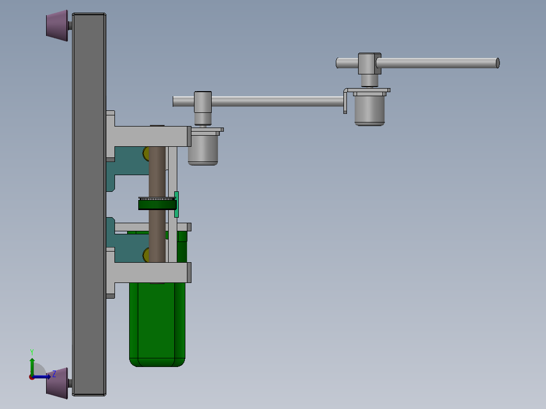 倒立摆的设计左视图