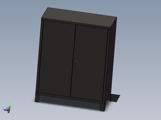 车间钣金工具柜设计