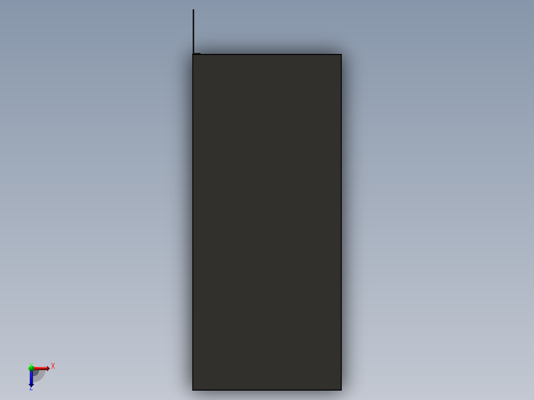 车间钣金工具柜设计俯视图