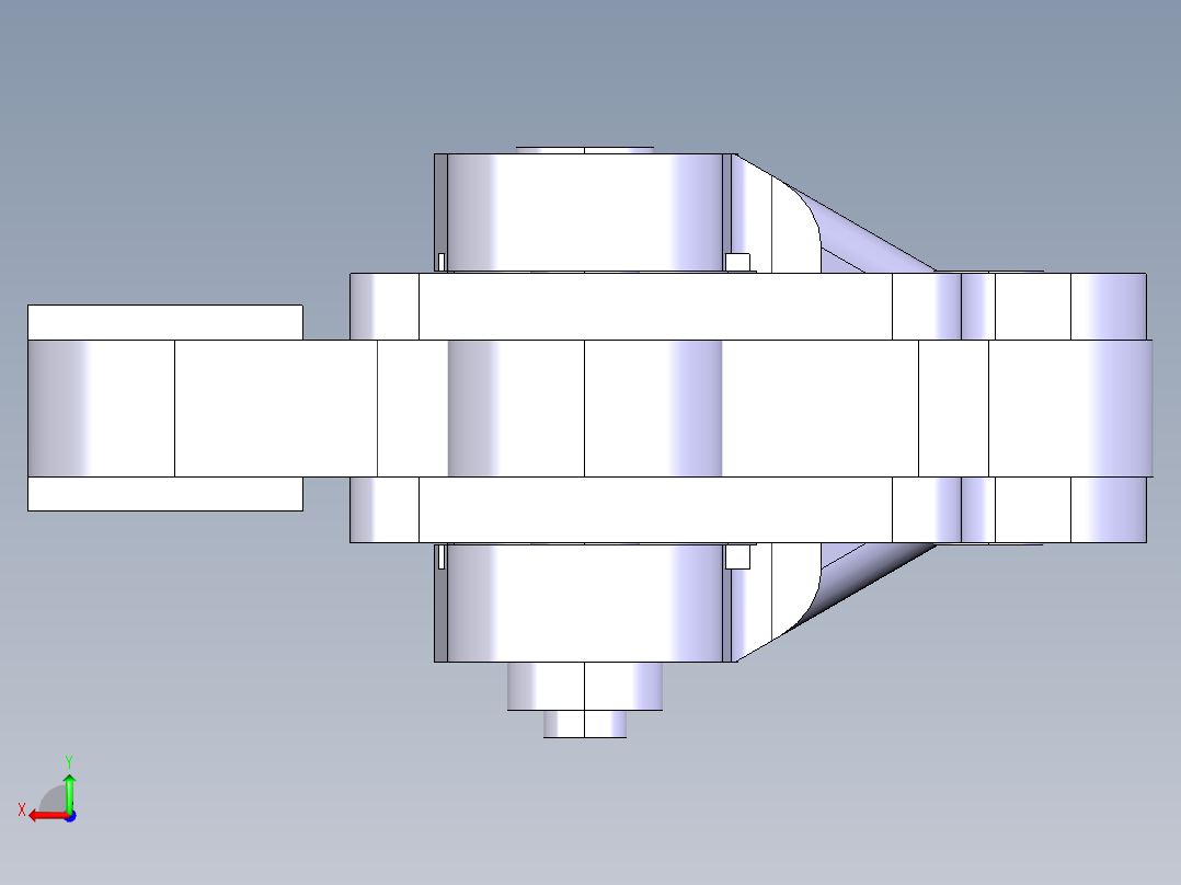 德克斯TUNKERS气缸数模T5 03 2BA后视图