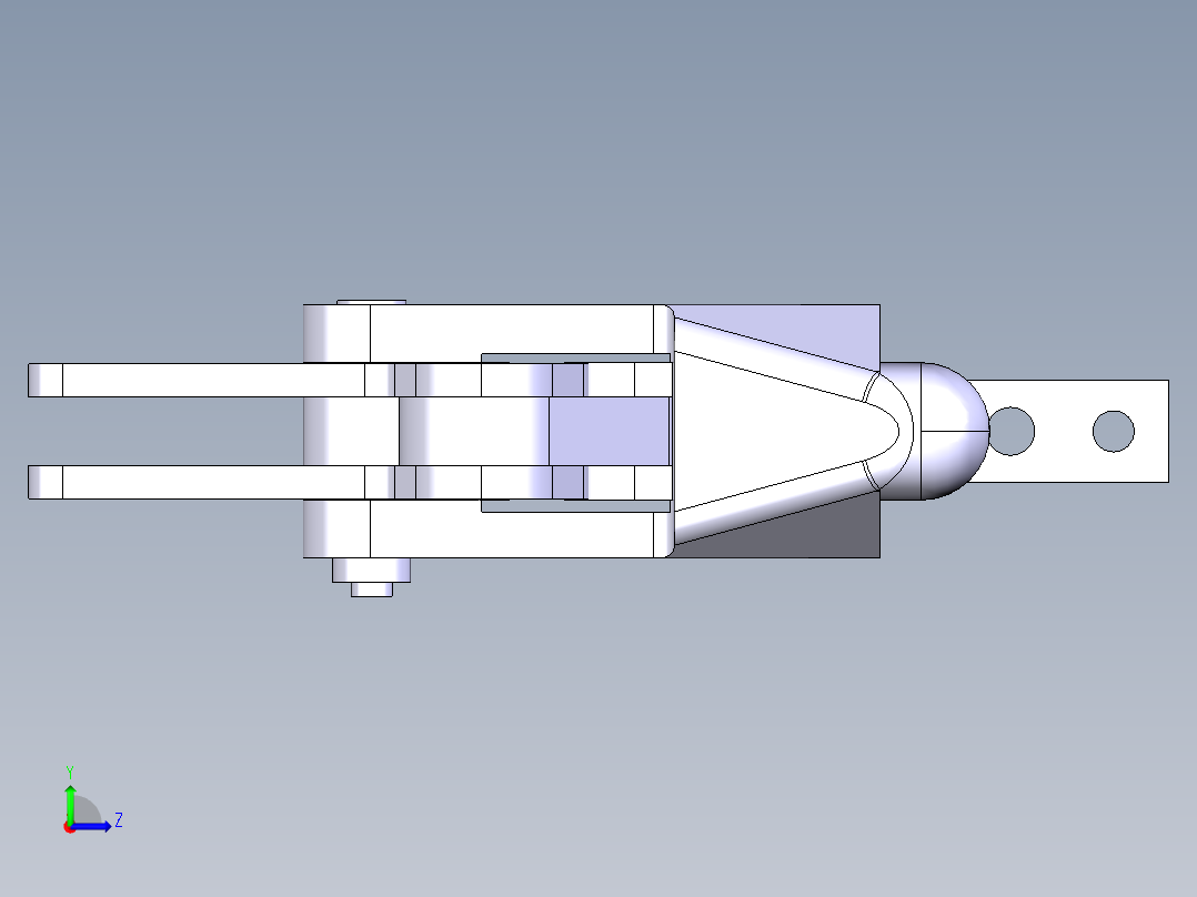 德克斯TUNKERS气缸数模T5 03 2BA左视图