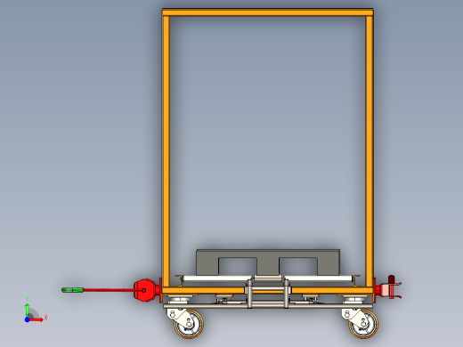托盘滚轮推车前视缩略图