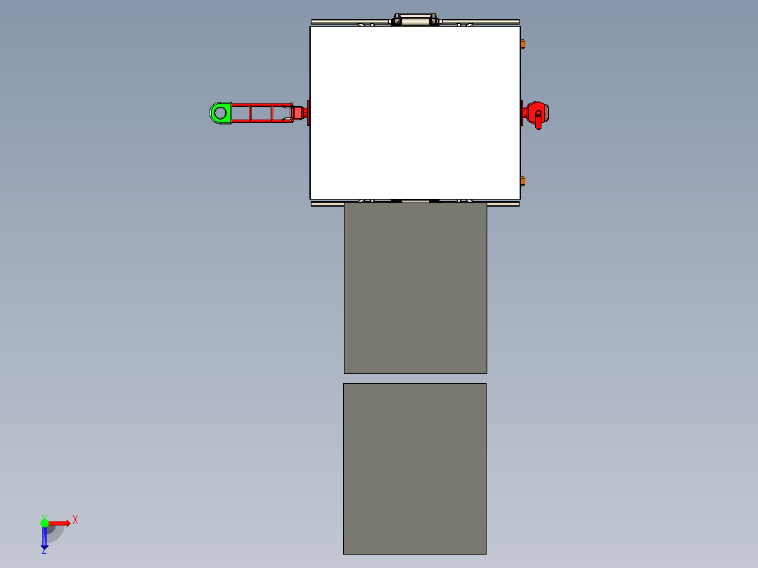 托盘滚轮推车俯视图