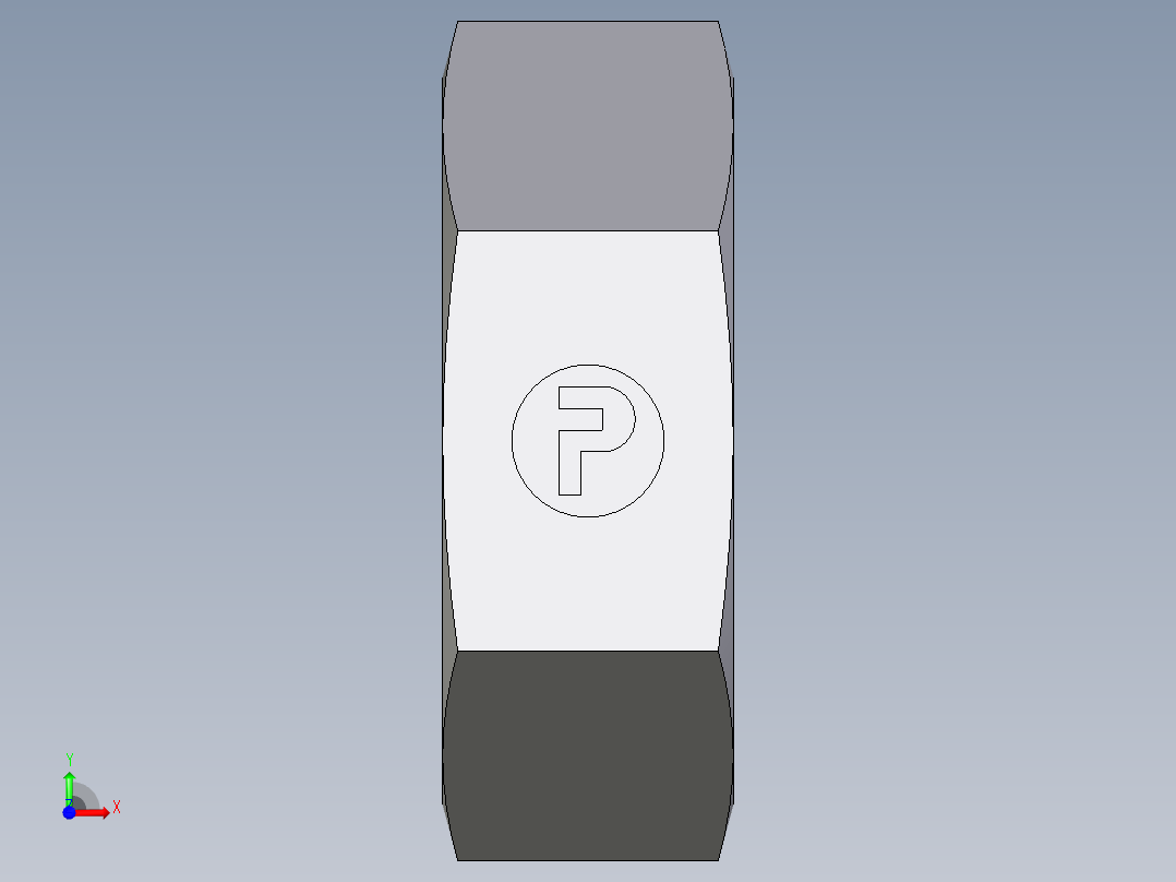 卡套式工业通用硬管接头EO_Nut_EO_24__Cone_end_M42LCFX前视图