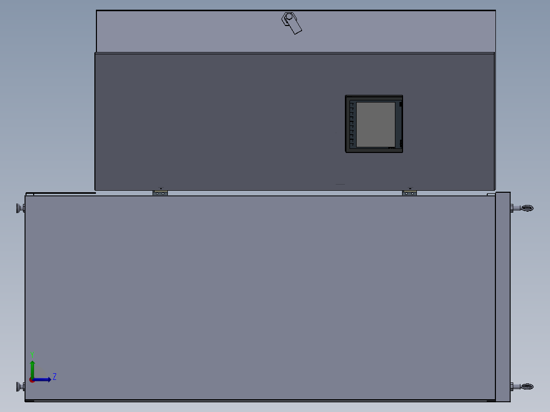 电器柜 电控柜 (120) 机械设计素材左视图