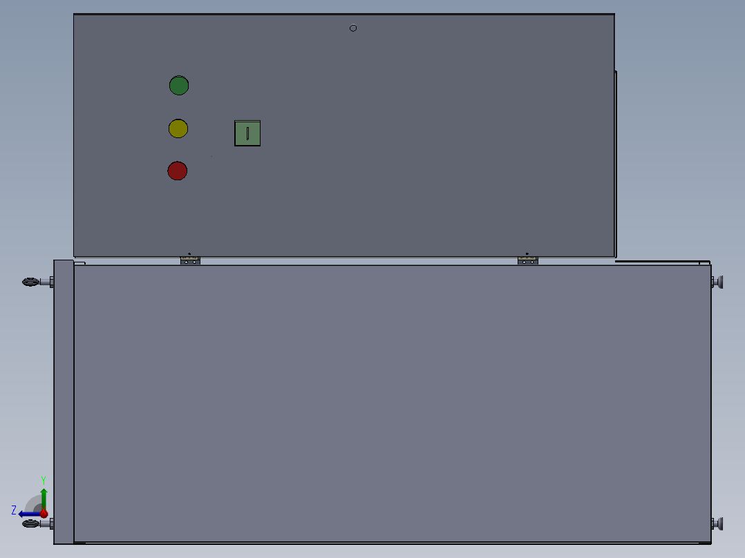 电器柜 电控柜 (120) 机械设计素材右视图