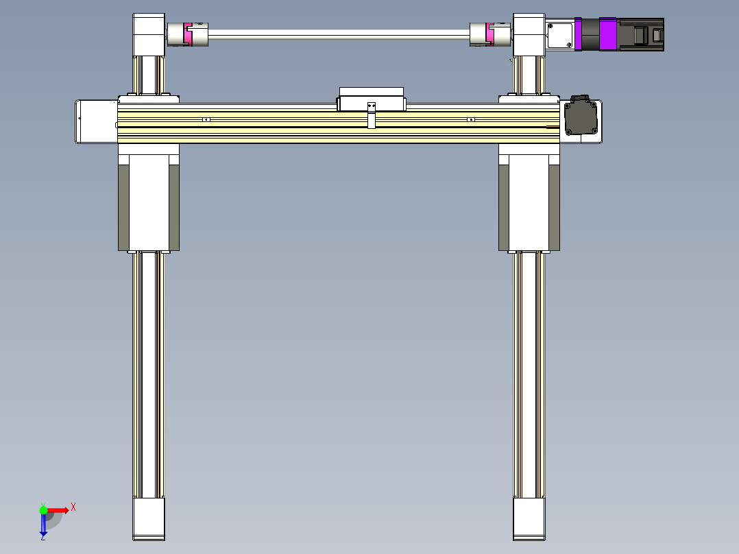 威洛博一般环境皮带-EB6-双龙门俯视图