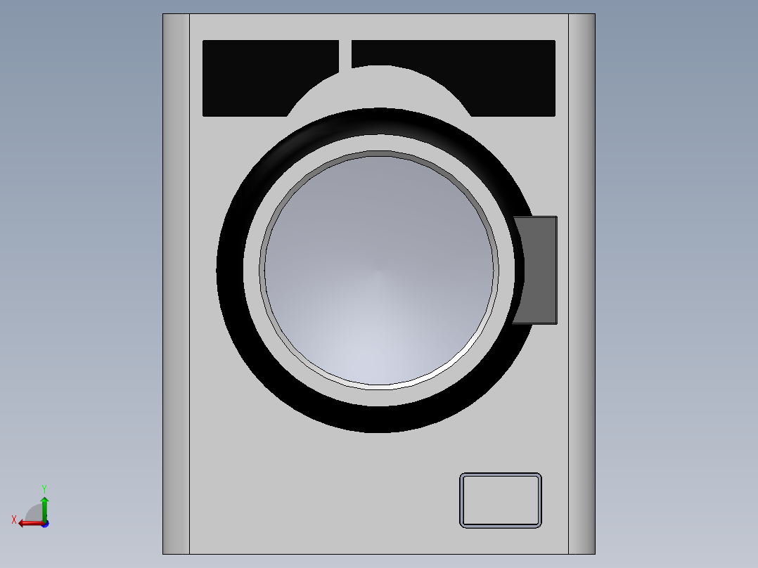 厨房杂物间洗衣机后视图