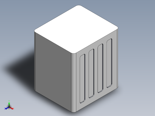 厨房杂物间洗衣机正等轴测缩略图