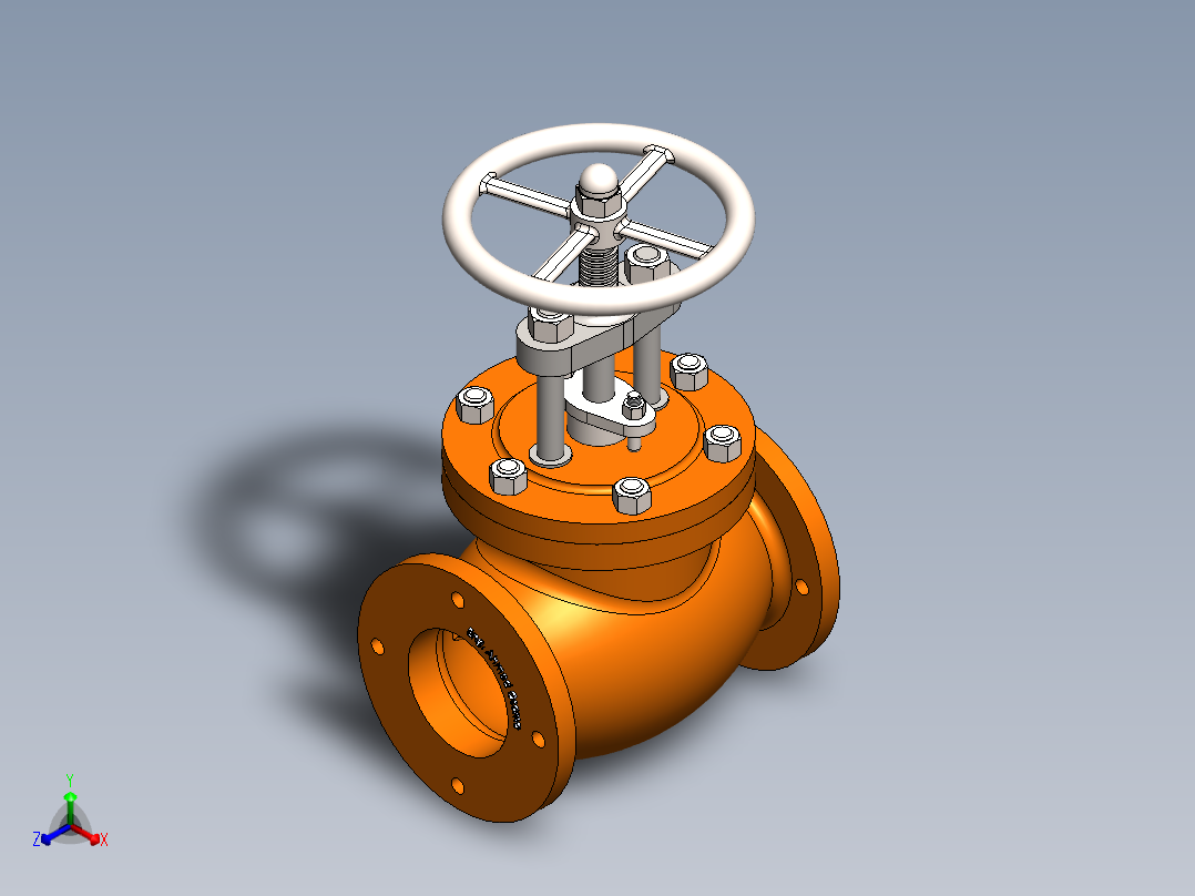 截止阀13正等轴测图