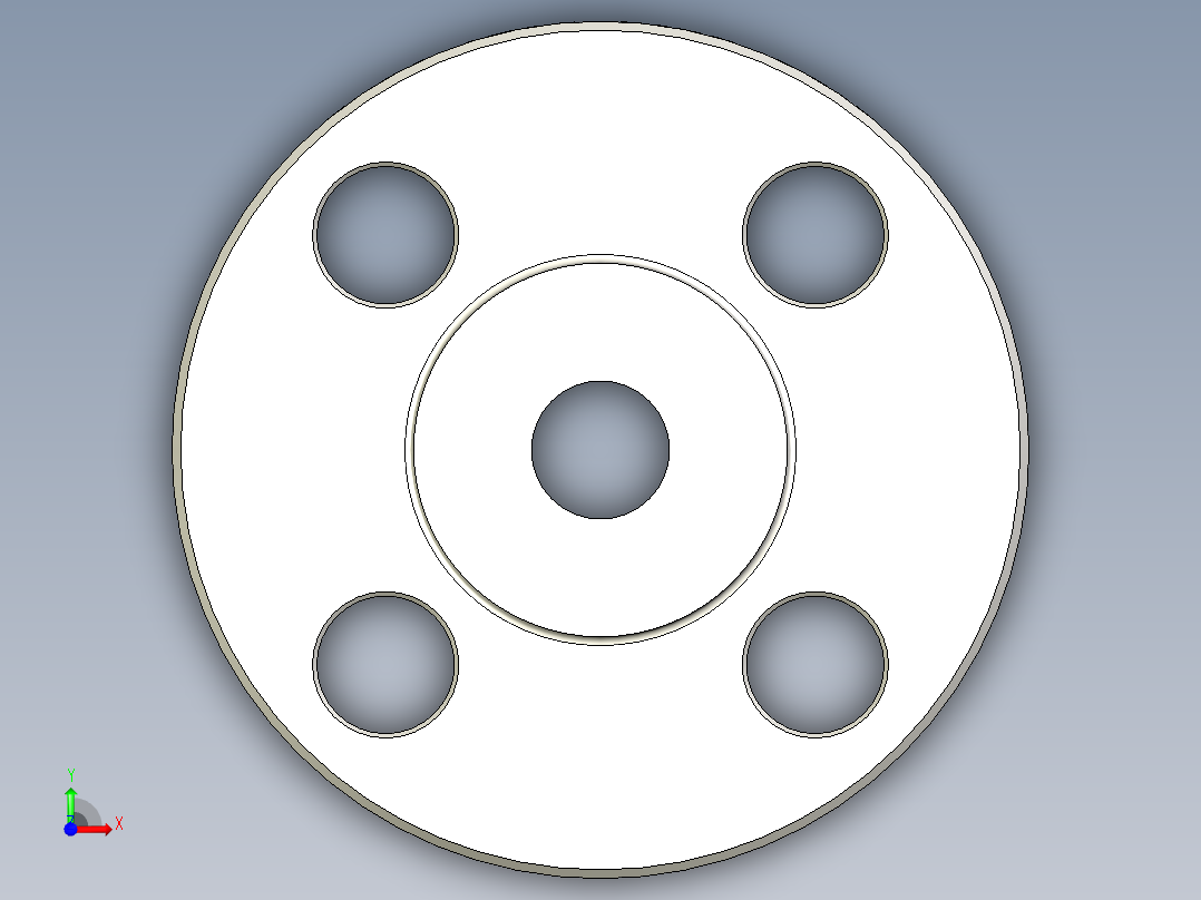 不锈钢ANSI法兰适配器，20毫米世伟洛克管接头，NPS 3-4英寸前视图