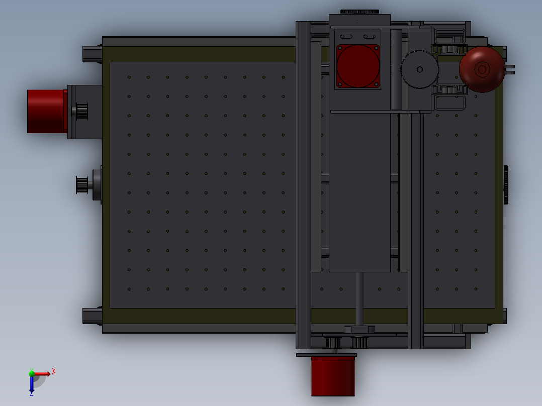 数控雕刻机俯视图